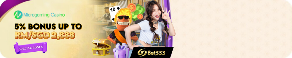 GDBET333 x Microgaming Casino Bonus $2,888