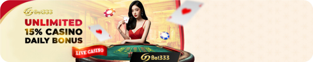 GDBET333 Unlimited Casino Bonus 15%